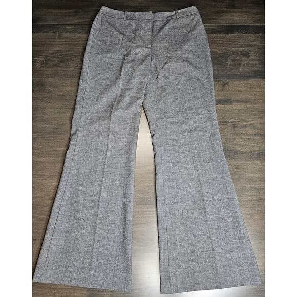 Antonio Melani Women's Gray Size 12 Dress Pants Wide Leg Polyester Blend - Picture 1 of 9